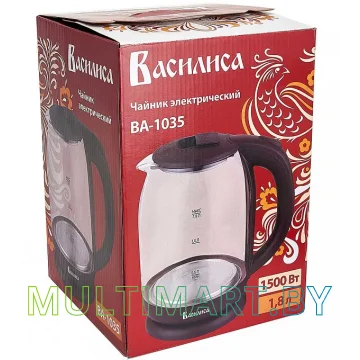 Электрочайник Василиса ВА-1035 (коричневый) картинка 2